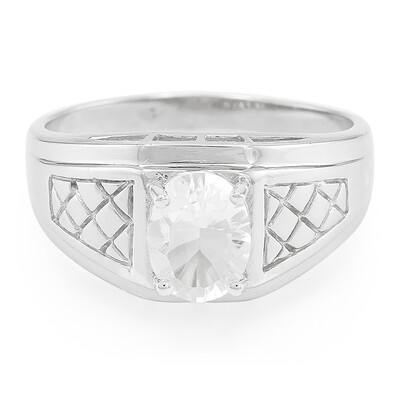 Anello da uomo in argento con Petalite