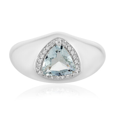 Anello in argento con Acquamarina