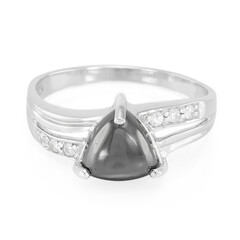 Anello in argento con Ematite Nera