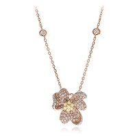 Collana in oro con Diamante Rosa I1 (CIRARI)