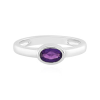 Anello in argento con Ametista Zambiana