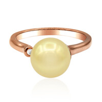 Anello in oro con Perla Dorata dei Mari del Sud (TPC)