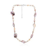 Collana in argento con Perla Keshi (TPC)