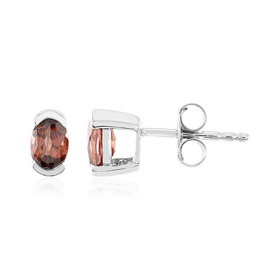 Orecchini in argento con Zircone Rosa