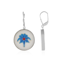Orecchini in argento con Marmo Bianco