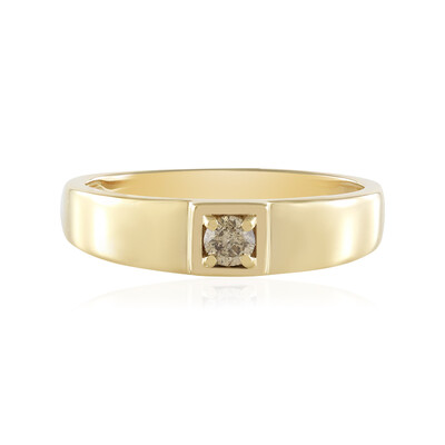 Anello in oro con Diamante Cioccolato I2