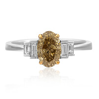 Anello in oro con Diamante Cioccolato SI2 (CIRARI)