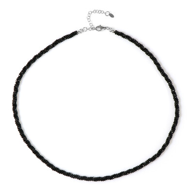 Collana in argento con Spinello Nero