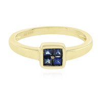 Anello in oro con Zaffiro Blu