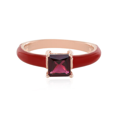 Anello in argento con Rodolite Lampone