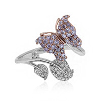Anello in oro con Diamante Rosa I1 (CIRARI)