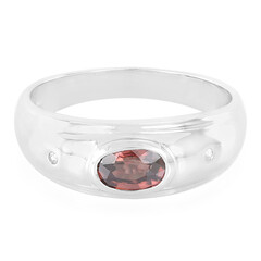 Anello in argento con Zircone Cioccolato