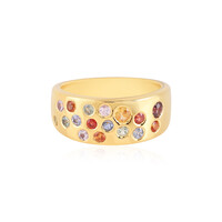Anello in argento con Zaffiro Fancy