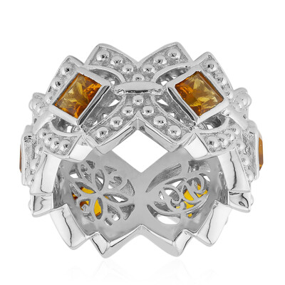 Anello in argento con Citrino Madeira (Dallas Prince Designs)