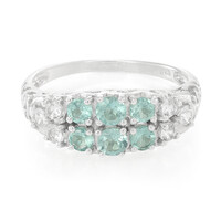 Anello in argento con Apatite Blu