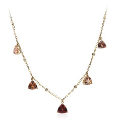 Collana in oro con Tormalina Neon del Congo (CIRARI)