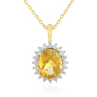 Collana in argento con Citrino