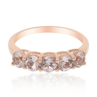 Anello in oro con Morganite AAA
