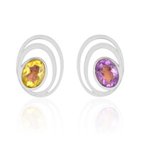 Ciondolo in argento con Fluorite Viola