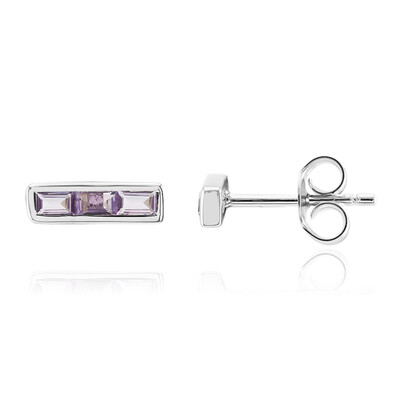 Orecchini in argento con Ametista Rose de France