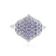 Anello in argento con Tanzanite