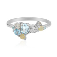Anello in argento con Topazio Blu Cielo