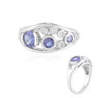 Anello in argento con Tanzanite
