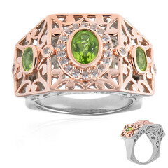 Anello in argento con Peridoto (Dallas Prince Designs)