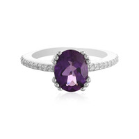 Anello in argento con Ametista Siberiana