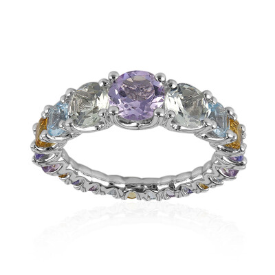 Anello in argento con Ametista Rose de France