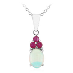 Collana in argento con Opale di Welo