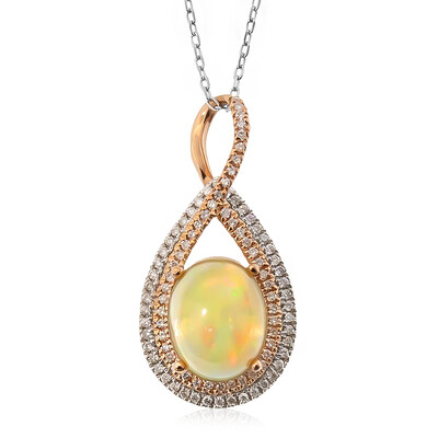 Collana in oro con Opale di Welo AAA