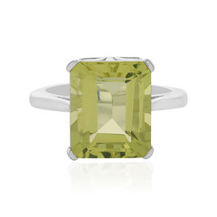 Anello in argento con Quarzo Limone