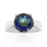 Anello in argento con Quarzo Mistico Blu
