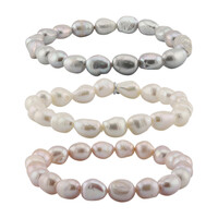 Bracciale in argento con Perla di Acqua Dolce (TPC)
