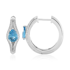 Orecchini in argento con Topazio Blu Svizzero (de Melo)