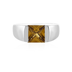 Anello da uomo in argento con Zircone Giallo