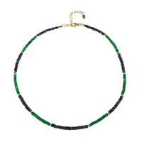 Collana in argento con Opale Verde dell'Etiopia (Riya)