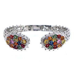 Bracciale in argento con Zaffiro Fancy (Dallas Prince Designs)