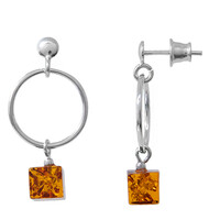 Orecchini in argento con Ambra Baltica