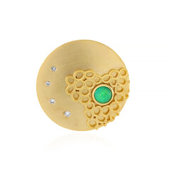 Ciondolo in argento con Opale Verde dell'Etiopia