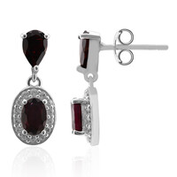 Orecchini in argento con Granato d’India