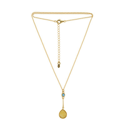 Collana in argento con Ambra Baltica (dagen)