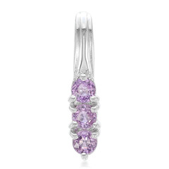 Ciondolo in argento con Zaffiro Ceylon Porpora (non riscaldato)