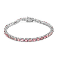 Bracciale in argento con Tormalina Rosa Brasiliana