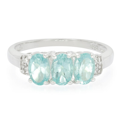 Anello in argento con Apatite Blu