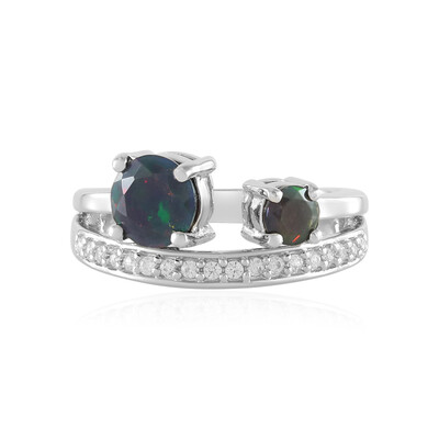 Anello in argento con Opale Mezezo (Adela Silber)