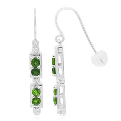 Orecchini in argento con Diopside Russo (Remy Rotenier)