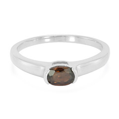 Anello in argento con Zircone Cioccolato
