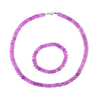 Parure in argento con Quarzo Lavanda